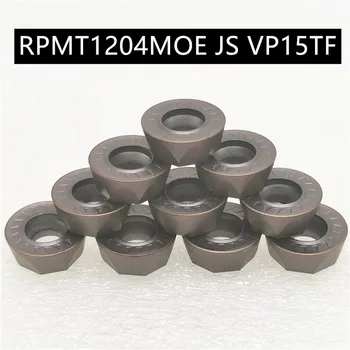 10VNT RPMT1204MOE JS VP15TF aukštos kokybės karbido ašmenys išorės tekinimo įrankis metalo tekinimo įrankis, mašinų dalys RPMT1204