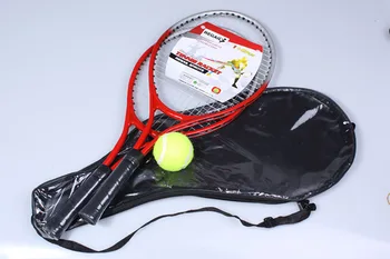 2 Paauglio Teniso Raketės Mokymo raquete de teniso Anglies Pluošto Viršuje Plieno Medžiagos teniso string su Free ball