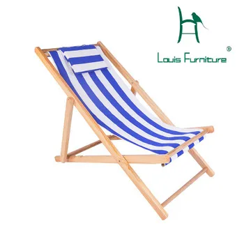 Louis Mados Paplūdimio Kėdės, Medinės Kėdės Lauko Tingus, Rauginimo Kėdė Oxford, Drobės, Audinio, Keturios Aukščio Reguliavimas