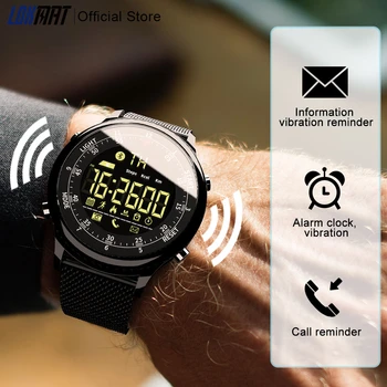 Naujos Lauko Sporto SmartWatch Vandeniui Skaitmeninis Laikrodis Informacija Priminimas 
