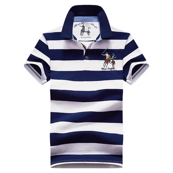 Polo marškinėliai vyrams, Vasaros nauji aukštos kokybės Medvilnės mens trumparankoviai Viršuje Vyrų mbroidery atsitiktinis verslo Kvėpuojantis polo marškinėliai 1902