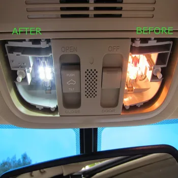 9pcs Baltos spalvos Automobilių Lempos, LED Lemputės Interjero Paketas Rinkinys 2007-Suzuki SX4 SAV Žemėlapis Dome Kamieno Licenciją Plokštelės Šviesos