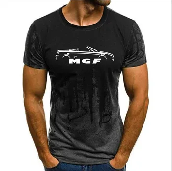 Vyriški T shirts, Print T-shirt Vasaros MGF ROADSTER MK1 ĮKVĖPĖ KLASIKINIS AUTOMOBILIS T-SHIRT Kamufliažas trumpomis Rankovėmis marškinėlius