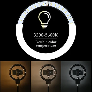 9inch/23cm LED Selfie Šviesos Žiedas Su Trikojo Žiedas Lempos 