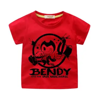 Berniukai Vasaros trumpomis Rankovėmis Tees Viršuje Drabužiai Mergaitėms 3D Žaidimas Bendy Print T-shirt Kostiumas Vaikams, Drabužiai Kūdikiams Atsitiktinis Marškinėlius TX122