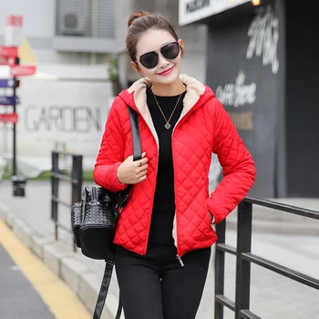 2019 kieto juoda raudona trumpas žiemos moterys pagrindinio striukė rudens plonos vilnos gobtuvu moteriški paltai kasdieniai viršutiniai drabužiai casaco feminino