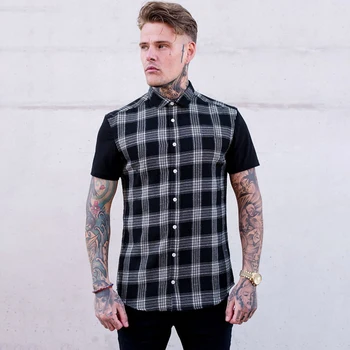 Atsitiktinis streetwear 2019 vyriški laisvalaikio trumparankoviai vientisos spalvos marškinėliai Slim vyrų socialinio verslo vyriški marškinėliai prekės, vyriški drabužiai