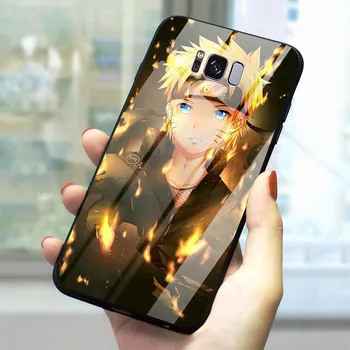 Telefono Dangtelį Galaxy A60 Japonijos Anime Naruto Grūdintas Stiklas Atveju Pastaba 8 9 S7 Krašto S8/S9 Plus S10 A10/20/30/40/50/70 M40