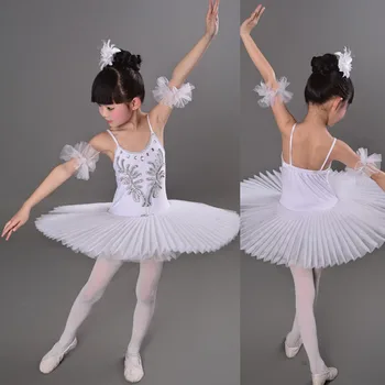 Balta Vaikų Baleto Mdc šokių Dress kostiumai Gulbių Ežeras Baleto Kostiumai Vaikams Mergaitėms Etape dėvėti Pramoginių šokių Suknelė Komplektai