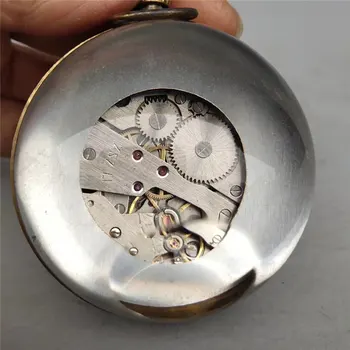 Retro Laikrodis 5cm Žalvario, Stiklo Kamuolys Mechaninė Senovės Romos Stalo Dekoravimas Ornamentais