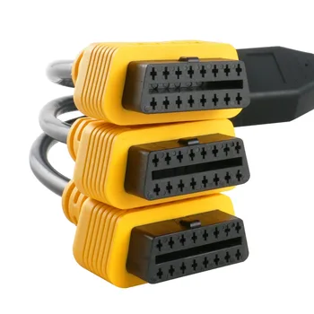 AUTOOL OBD Pratęsti Kabelis OBD2 Splitter Cable 1 iki 3 Konverteris Adapterio Laidas Automobiliui ilgintuvas Multi-function