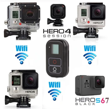 Atsparus vandeniui WIFI nuotolinio valdymo pultas + apsauginis dangtelis / silikono atveju Go pro Hero 7 6 5 4 3+ 3/4 5 už Gopro Hero 8 black kamera
