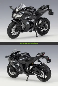 WELLY 1/18 Masto Motociklo Modelis Žaislai 2017 Kawasaki Ninja ZX10-RR Diecast Metal Motociklo Modelis Žaislą Dovanų,Vaikai,Surinkimo