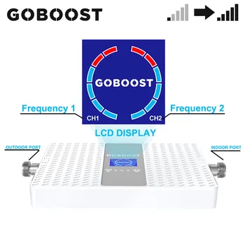 GOBOOST Dual Band 1800MHz 2100MHz 2G 3G 4G Mobilųjį Telefoną Signalo Stiprintuvas Mobiliojo ryšio Tinklo Signalo Reapeater Band1 Band 3 Stiprintuvas