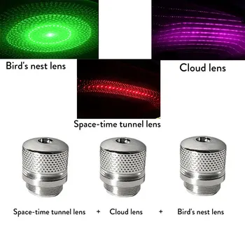 5V USB LED Automobilio Stogo Star Naktį Šviesos Lazerio Projektorius Atmosfera Galaxy Lempos Dekoro Reguliuojamas Kelių Apšvietimo Efektai Objektyvas