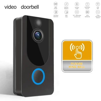 2021 EKEN V7 Belaidžio WIFI Smart Vaizdo 1080P Doorbell Naktinio Matymo Vaizdo Domofonas Jutiklis Doorbell Katės Akis