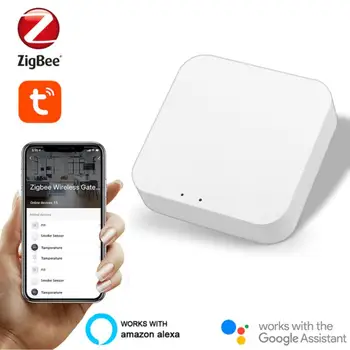Vartai Tuya Zigbee Tiltas Smart Home Zigbee Vartai Hub Nuotolinio Valdymo Zigbee Įrenginių Per Smart Gyvenimo PROGRAMĖLĖ Veikia Su Alexa