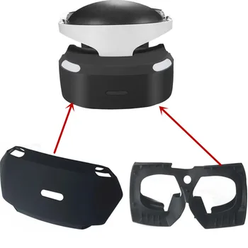 3D Stiklo Apsauginiai Silikono Oda Atveju PSVR PS VR Ausines+2vnt Silikono Apsaugai Atveju Sony PS VR Perkelti Judesio Valdytojas