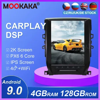 Carplay 128GB PX6 DSP Android 9.0 Vertikalus Tesla Radijo Car Multimedia Player Stereo GPS Navigacija Toyota Reiz 2010-2013unit