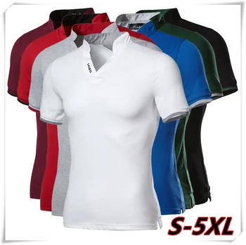 2020 Naujas Medvilnės Vyrų Polo Marškinėliai Prekės ženklo Plius Dydis-trumpomis Rankovėmis Polo Marškinėliai Homme Camisa 5XL
