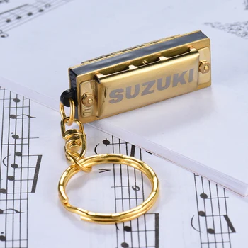 Suzuki Armonikėle Mini 5 tvirtinimo taškai 10 Tonas Armonikėle Pultelio Mygtuką C Aukso