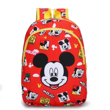 Disney Mickey Minnie darželio kuprinę, mielas berniukas vaiko krepšys studentų animacinių filmų mergina kuprinė dvigubas pečių maišą gimtadienio dovana