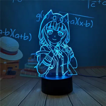Anime Danganronpa Led Nakties Šviesos Ibuki Mioda 3D Lempos, Miegamojo Dekoro Vaikams Dovanų Danganronpa Akrilo 3d Lempos Ibuki Mioda