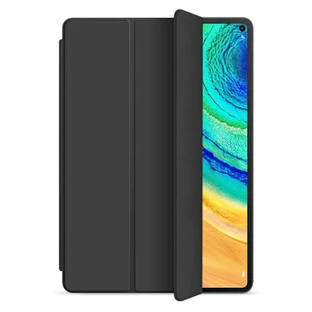Tri-Fold TPU atsparus smūgiams Tablet Stand Padengti Huawei MatePad Pro 10.8 2019 Apsaugos Funda Shell Atveju Matepad pro 10.8
