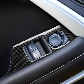 Vidus automobilio durų užraktas anglies pluošto lipdukas, skirtas Chevrolet Camaro 2017-2019 19.5*4.8 cm（7.67*1.88 į） JUODA