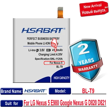 HSABAT BL-T9 4100mAh Už LG Nexus 5 baterijos E980 