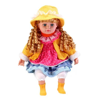 Baby Doll Mergaitė Lėlė Princesė Pink gėlių Suknelę, Skrybėlę Pliušinės Lėlės Gražus Boneca Minkšto Silikono Vaikai Partneris Kūdikio Žaislai