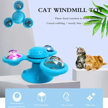 Vėjo Malūnas Žaislas Katėms Interaktyvus Molinis Masažas, Kačių Žaislas Mėtų Kamuoliukų, Žaislų, Sūkurinis Ratas 