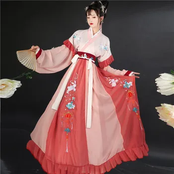 Tradicinis Kinų Hanfu Kostiumai Moteris Senovės Han Dinastijos Suknelė Rytų Princesė Dress Lady Elegantiškas Tang Dinastijos Šokių Drabužiai