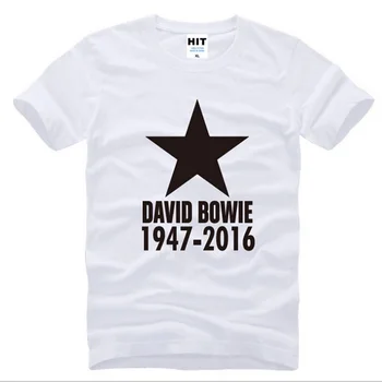 David Bowie Blackstar Ziggy T Marškinėliai Vyrams Mados Trumpas Rankovės Medvilnės David Bowie Atminties Marškinėliai, Rock And Roll Vyrų Gerbėjai Viršūnes Tees