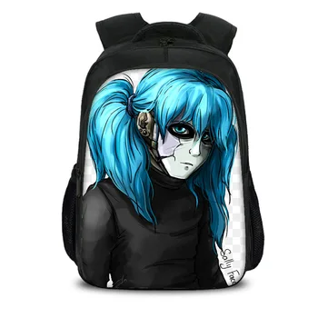 Sally Veido Priedai harajuku backbag Juokinga Kuprinė Anime Kpop Idol mochilas Hip-Hop Paauglys Mokyklos maišą cool mados krepšiai