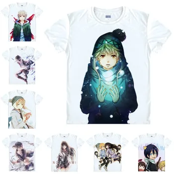 Coolprint Japonų Anime Marškinėliai Noragami, Benamių Dievas Marškinėliai Multi-stiliaus trumpomis Rankovėmis Yato, Yukine Cosplay Kostiumų Kawaii Dovana