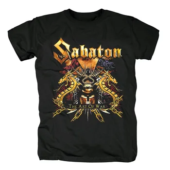 10 dizainų Vasaros stiliaus Sabaton Roko Prekės vyrams, moterims marškinėliai Hardrock heavy power Metalas, Medvilnės dragon riedlentė camiseta