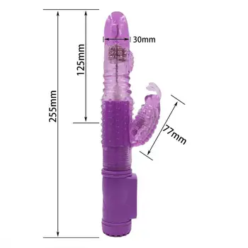 360° G Spot Klitorio Vibratorius Silikono Traukos Sukimosi Dildo Dual Pūlingas Triušių Sekso Produkto Moterų Sekso Vibracijos Mašina