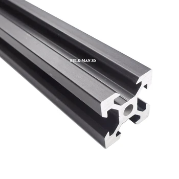 5Meters/Daug V-Įpjovos Linijinis Geležinkelių 2020 Sidabro/Juodos spalvos Anoduoto Aliuminio Profilio 
