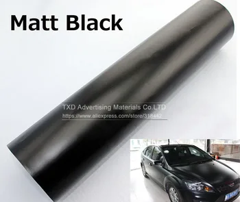 Aukščiausios kokybės Matinis Juodas Automobilių Kėbulo Lipdukas, Decal, Lipni Vinilo Įvyniojimas Wrap Lapas Filmas nemokamas pristatymas