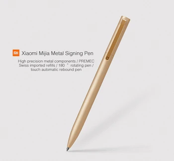Originalus Xiaomi Mijia Metalo Pasirašyti Pen 0,5 mm MI Pasirašymo Pen PREMEC Sklandžiai Šveicarija Papildymo MiKuni Japonija Rašalo