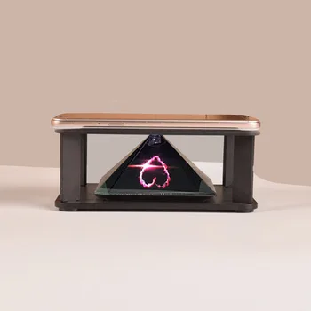 3D Holografinis Projektorius Piramidės Keturių dimensijų Vaizdas Ekrane Nešiojamas Mobiliojo Telefono SP99