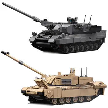 Naujas Xingbao Karinės Armijos Leopard 2 Tankai Blokai SS Plytų Tankai Modelis Rinkiniai Berniukas Žaislai WW2 Žaislai, Kalėdų Dovanos