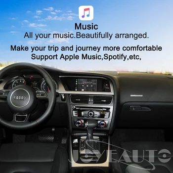 Joyeauto Belaidžio iOS/Android Carplay Modifikavimas 2009-M. A4 A5 Q5 S5 B8 Ne MMI Audi Automobilių Žaisti Android Auto su Waze Spotify