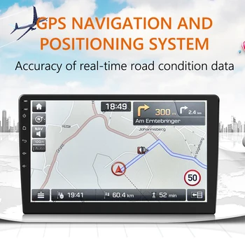 10 colių Dvigubi 2 DIN Car Stereo Android 9.0 Galvos Vienetas GPS Navigacija, Bluetooth, WiFi Radijo Automobilių Pažangi Sistema, Multimedia