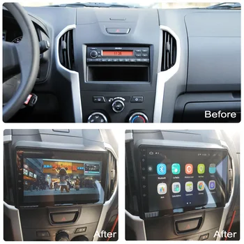 Eastereggs Už Isuzu DMAX-2018 2 din Automobilio Radijo Android 8.1 9 colių Jutiklinis ekranas, WIFI, GPS Navigacijos, Multimedijos Grotuvas