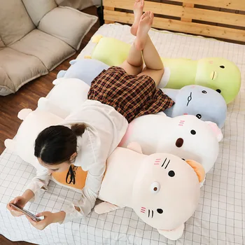 50-110 cm kampe biologinių ilgą pagalvę pliušinis žaislas animacinių filmų anime programinės įrangos žemyn medvilnės užpildytas lėlė mergaitė miega pagalvę Valentine'