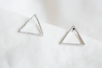 Jisensp 30pairs Tuščiaviduriai Trikampio Modelis Stud Auskarai Moterims Maža Trikampio Derliaus Stud Auskarai 2017 brincos para kaip mulheres