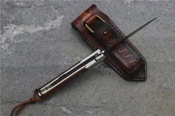 Arthur mažas kardas flip folding rutulinis guolis M390 ašmenys ketaus medinė rankena lauko kempingas multi-funkcija medžioklės EDC įrankiai