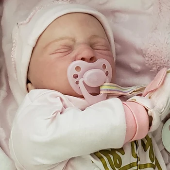 RBG Bebe Reborn Rinkinio 20 Cm Reborn Baby Vinilo Komplektas Emma Miega Unpainted Nebaigtų Lėlės Dalys 